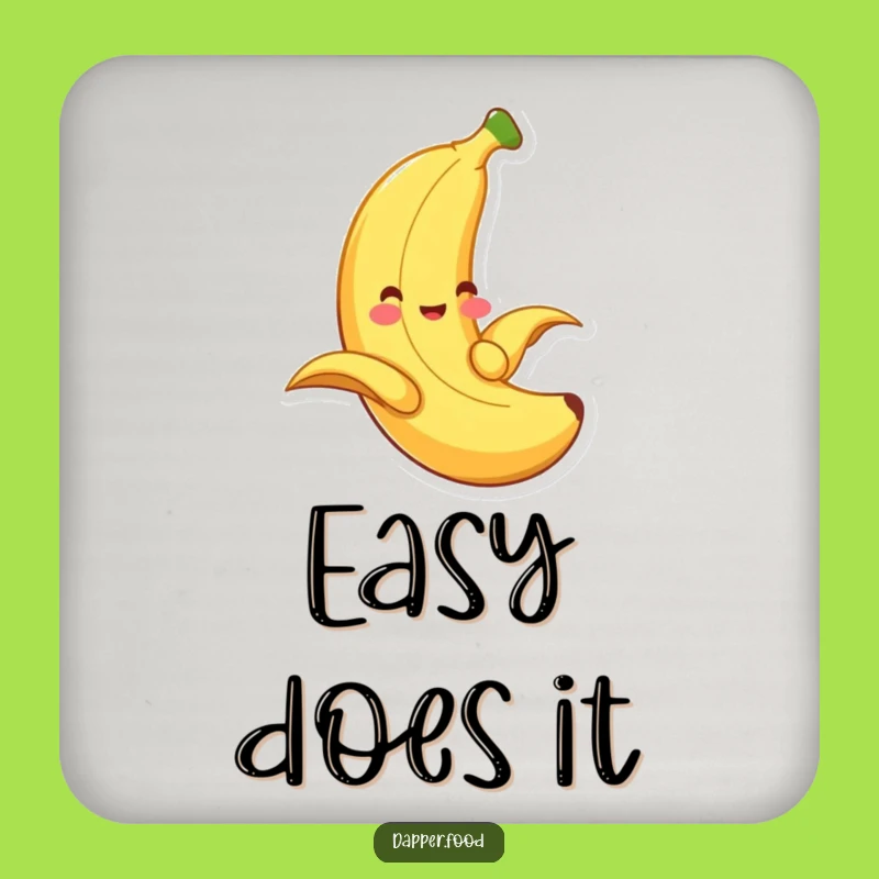 Funny Banana Sliding Coaster - Protect Surfaces with Fruit Humor