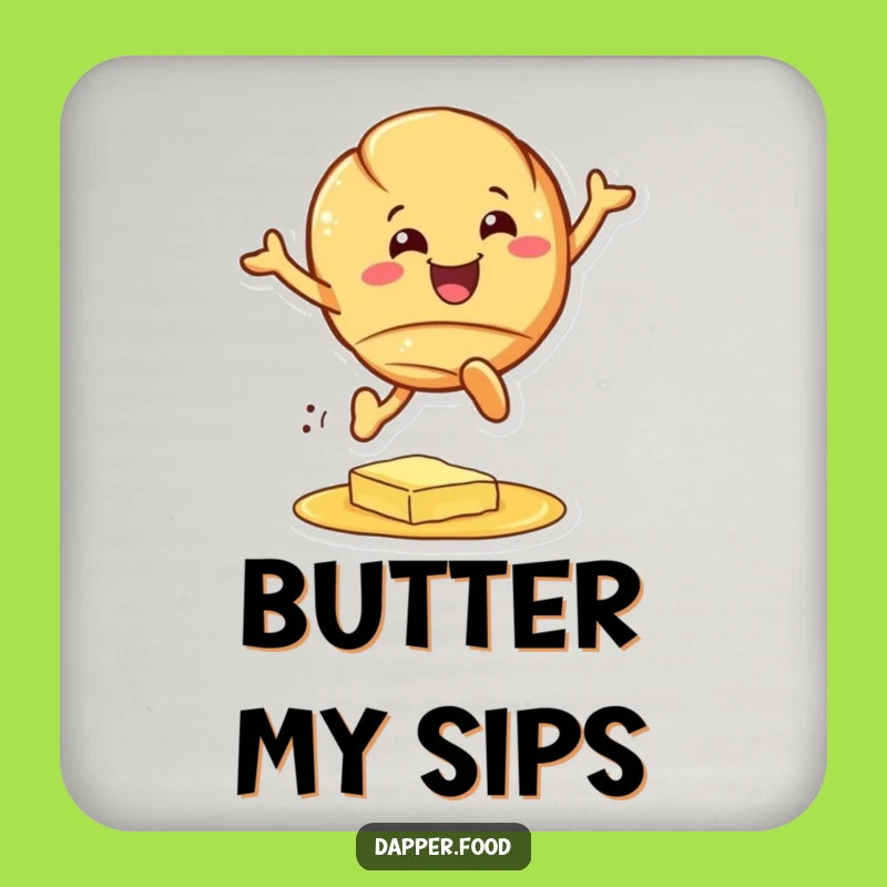 Funny Croissant Drink Coaster: Protect Surfaces with Hilarious Pastry Art