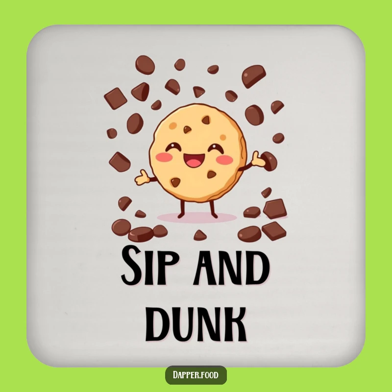 Funny Cookie Juggling Coaster: Protect Surfaces with This Cheerful Baking Art