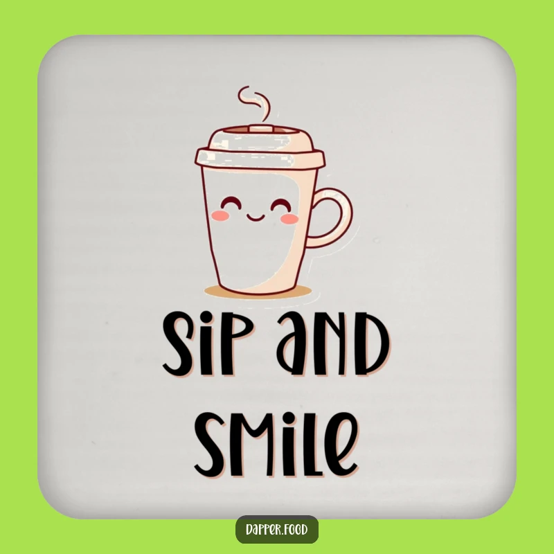 Funny Coffee Cup Steam Drink Coaster - Keep Surfaces Happy