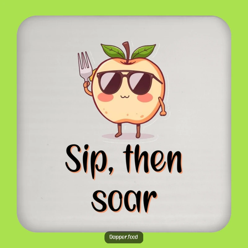 Funny Blushing Apple Flying Wings Coaster: Protect Surfaces with Whimsy Gift