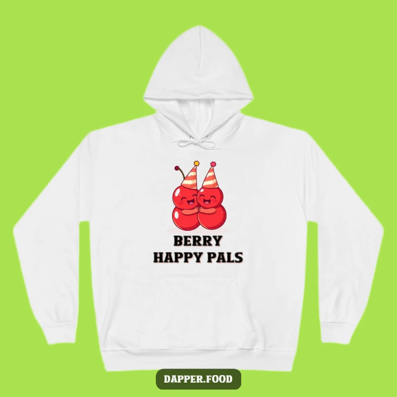Funny Cherries Hug Hoodie: Cozy Up with Adorable Party Fruit Friends