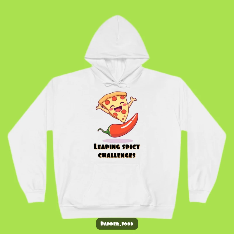 Cozy Funny Pizza Leap Hoodie, Warm and Humorous Foodie Gift