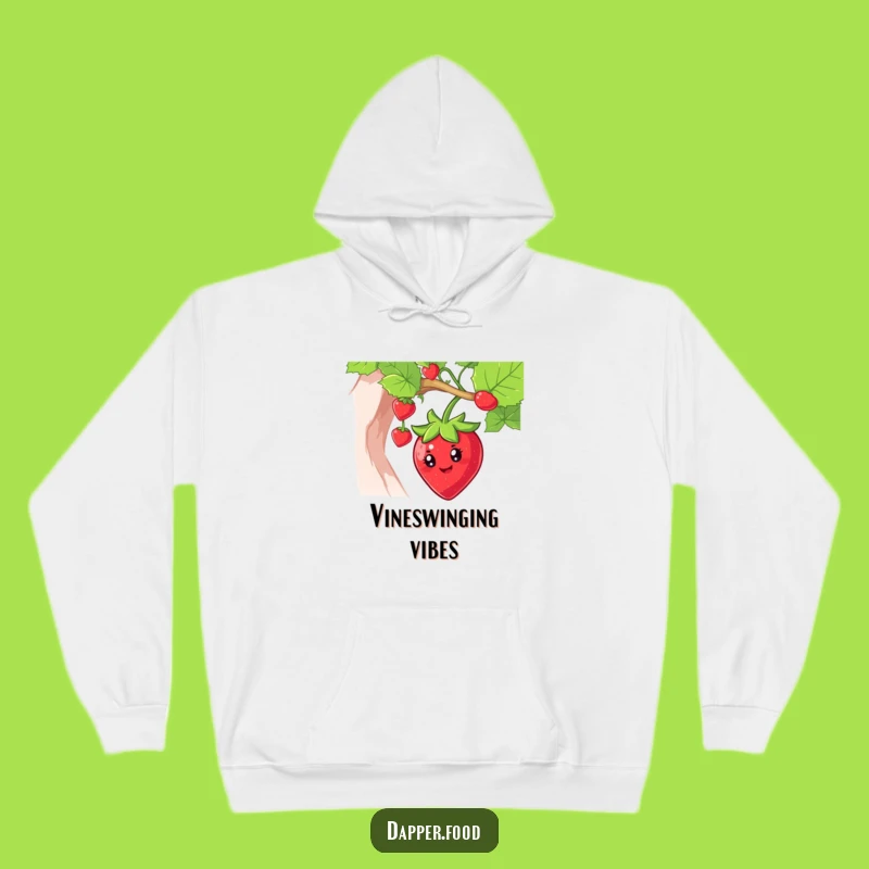 Cozy Funny Strawberry Swing Hoodie - Sweet Comfort & Joy