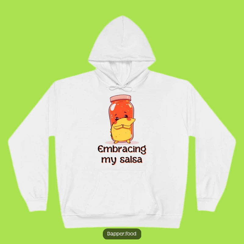 Cozy Funny Taco Salsa Hug Hoodie, Warm and Witty Foodie Gift