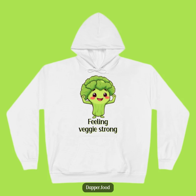 Cozy Funny Broccoli Hoodie: Warm & Humorous Fitness Apparel