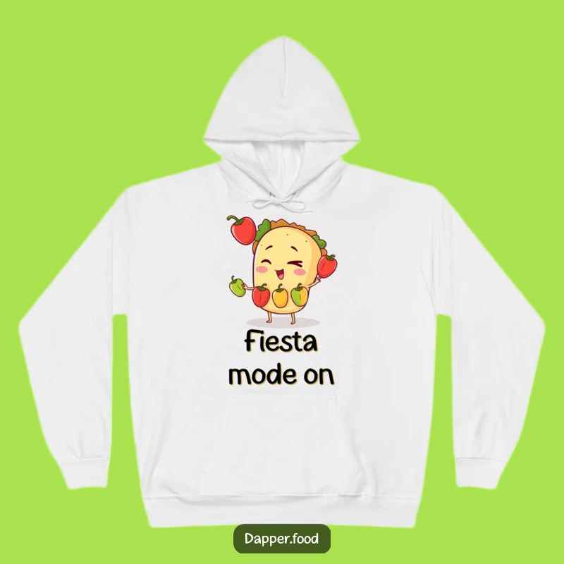 Funny Taco Juggling Hoodie: Cozy Fiesta Wear for Taco Lovers