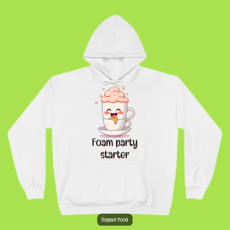 Funny Coffee Mug Spill Hoodie: Cozy Cute Character Design, Perfect Funny Gift for Warmth