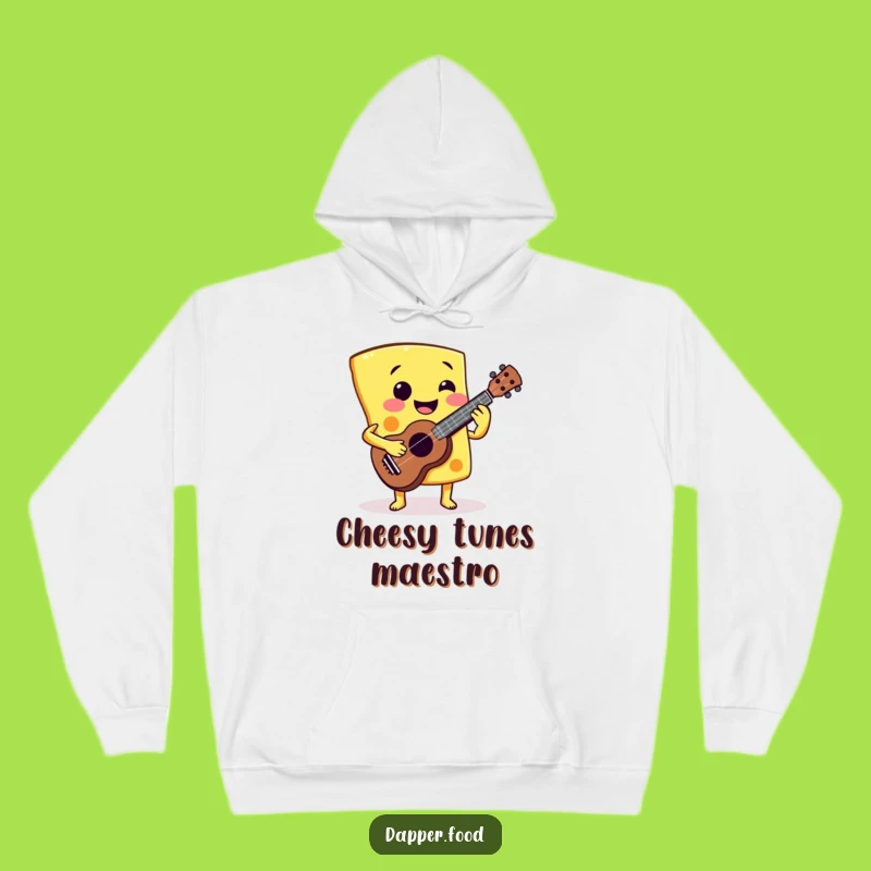 Funny Cheese Ukulele Hoodie: Cozy Melodies & Cheese, Ultimate Funny Gift