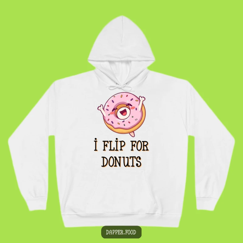 Funny Donut Flip Hoodie: Cozy & Humorous Pastry Apparel Gift