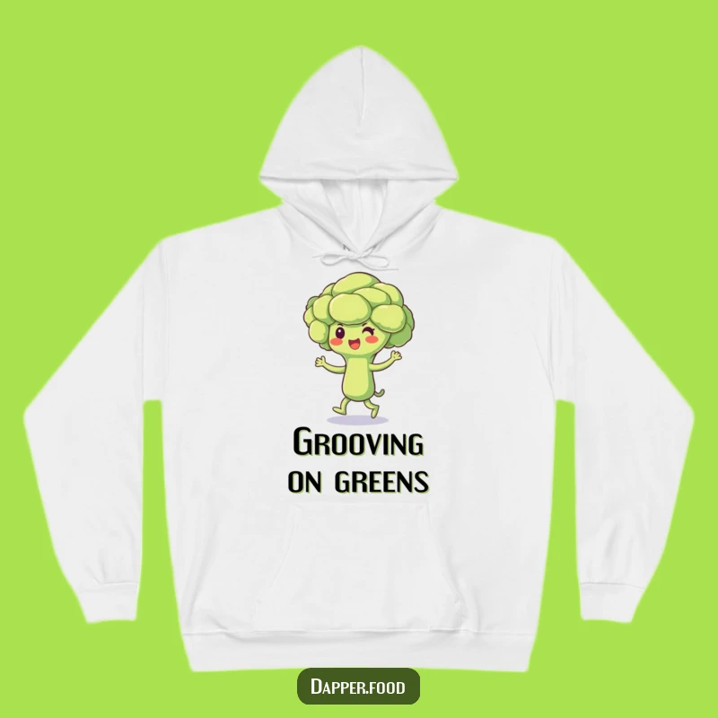Funny Broccoli Jig Hoodie - Cozy Vegetable Dance Sweatshirt for Fun Gifts