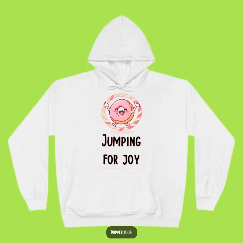 Cozy Funny Donut Hoop Hoodie - Warm Embrace of Sweet Humor