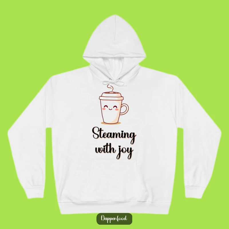 Cozy Funny Coffee Cup Steam Hoodie - Warmth & Laughter Guaranteed
