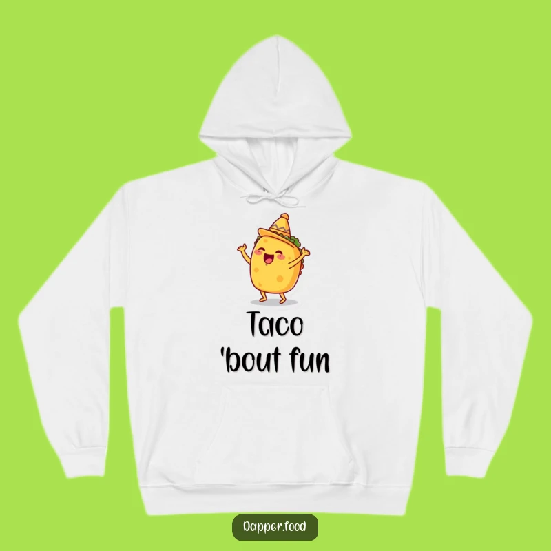 Funny Taco Dance Hoodie: Fiesta Warmth, Cozy Foodie Gift