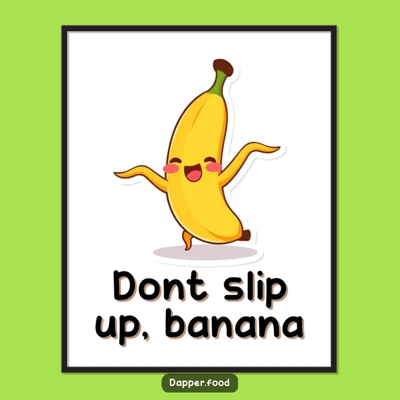 Free Printable Banana Cartwheel Wall Art Funny Downloadable Decor for Kids Rooms