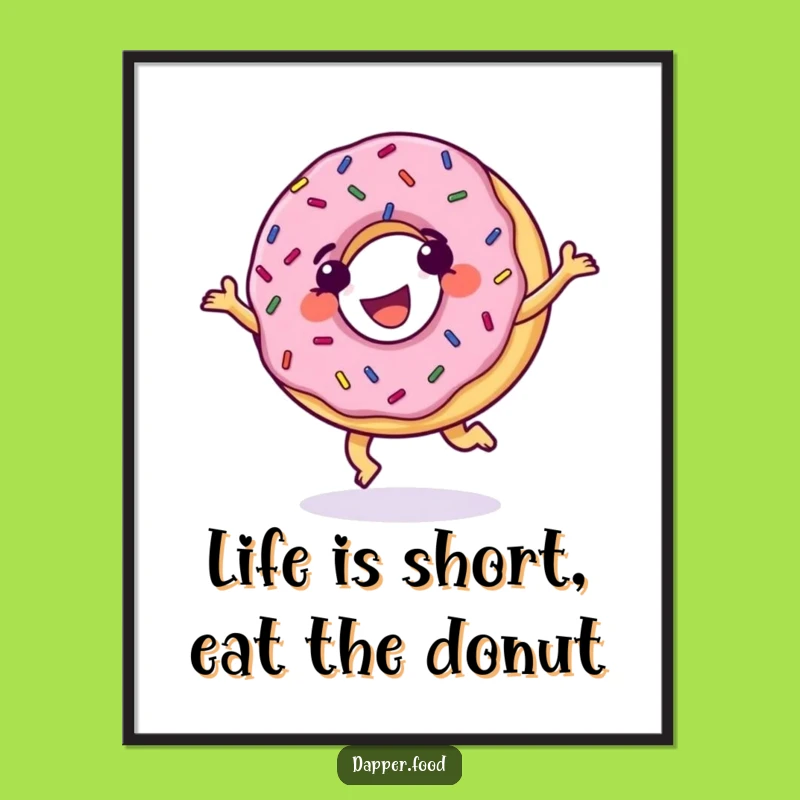 Funny Free Printable Donut Wall Art - Sweet Downloadable Decor for a Cheerful Space