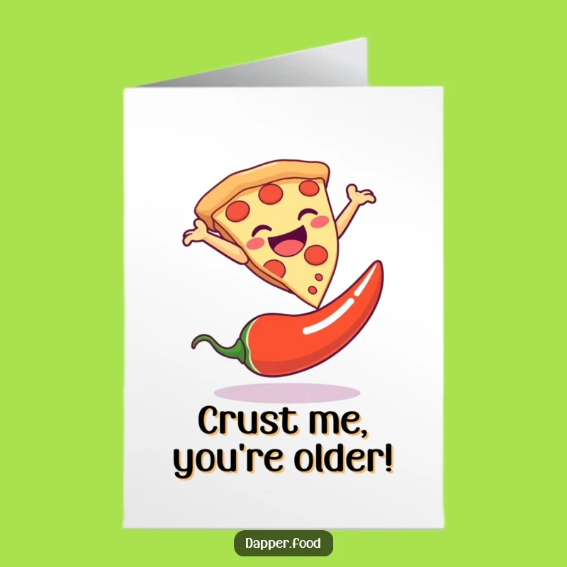Free Printable Birthday Card: Funny Pizza Leap Design - Hilarious Downloadable Gift!