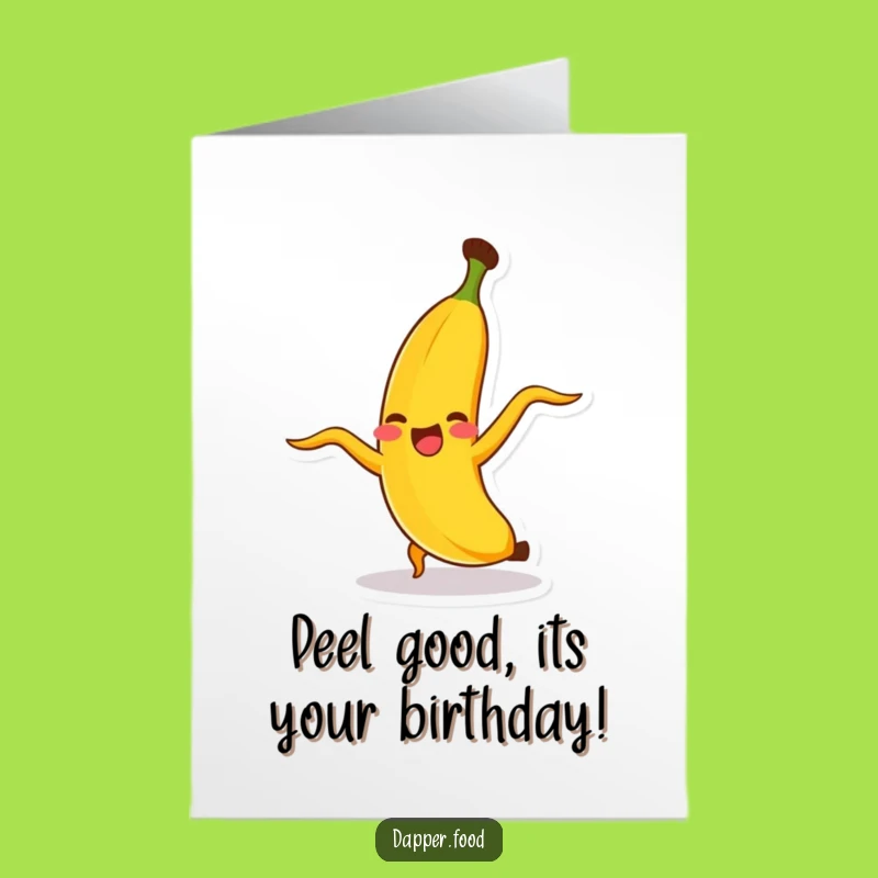 Free Printable Banana Cartwheel Birthday Card Funny Downloadable Gift for Kids
