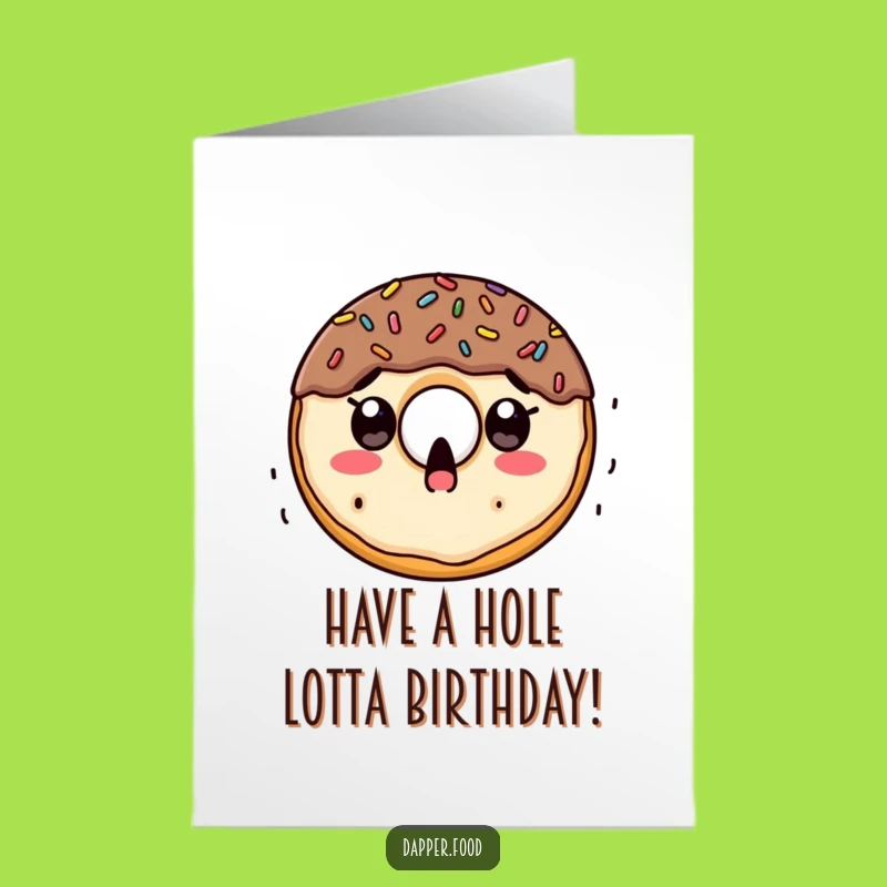 Free Printable Birthday Card: Surprised Donut Sprinkle Shower, Fun Downloadable for a Sweet Day