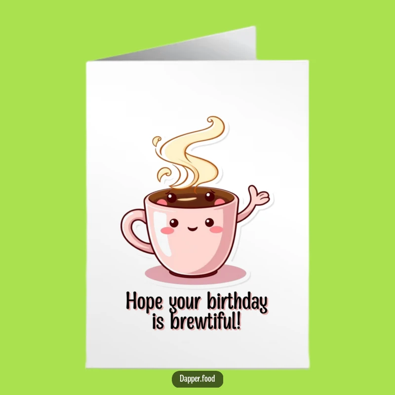 Free Printable Funny Coffee Cup Birthday Card - Hot Diggity Dog Downloadable Gift