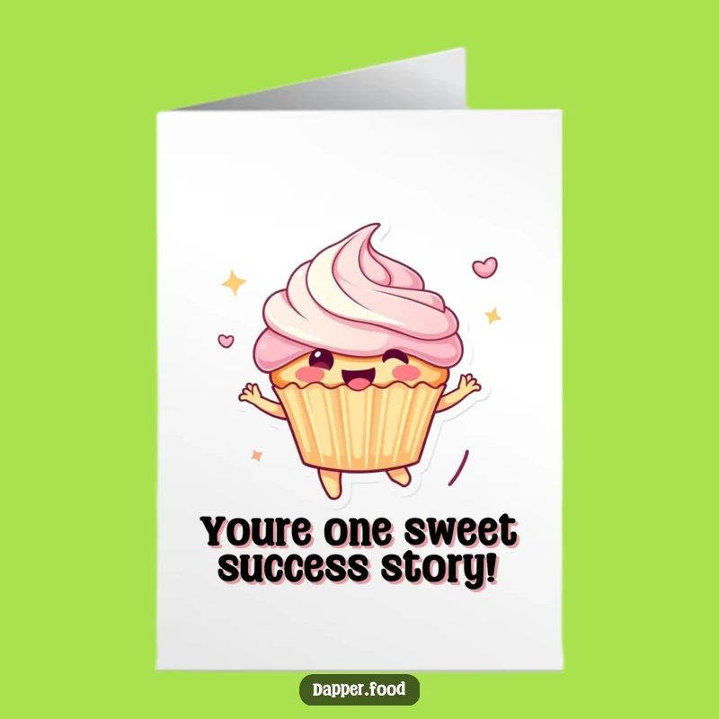 Free Printable Congrats Card: Funny Cupcake Surprise, Hilarious Downloadable for Any Win