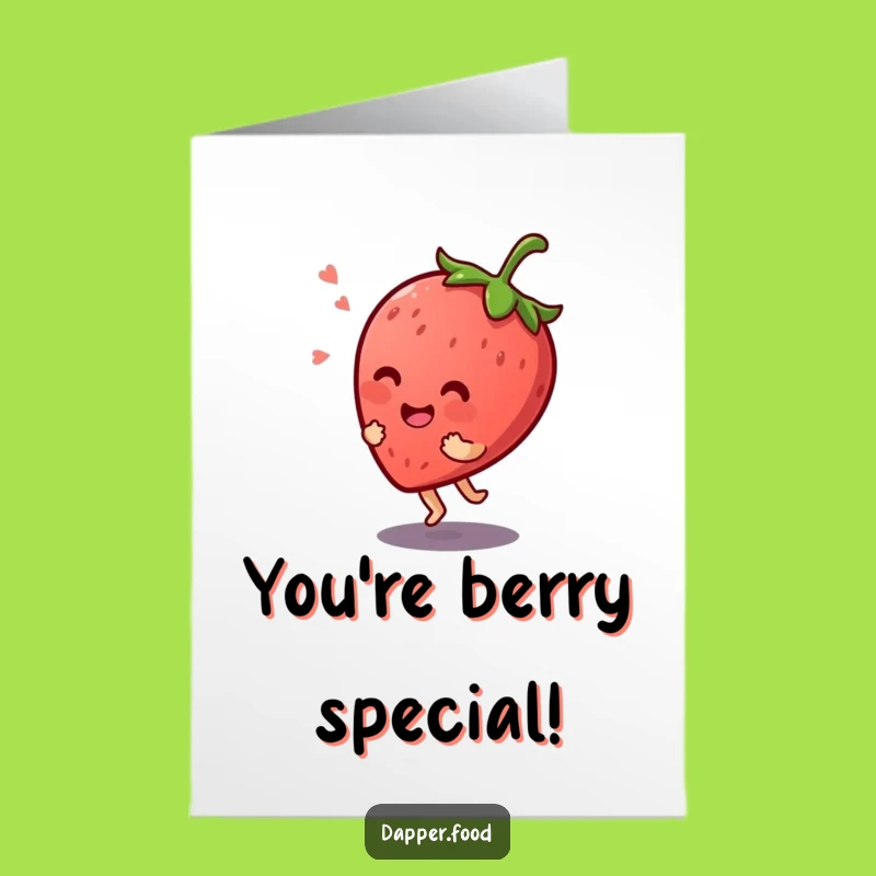 Free Printable Congrats Card: Strawberry Celebrates!