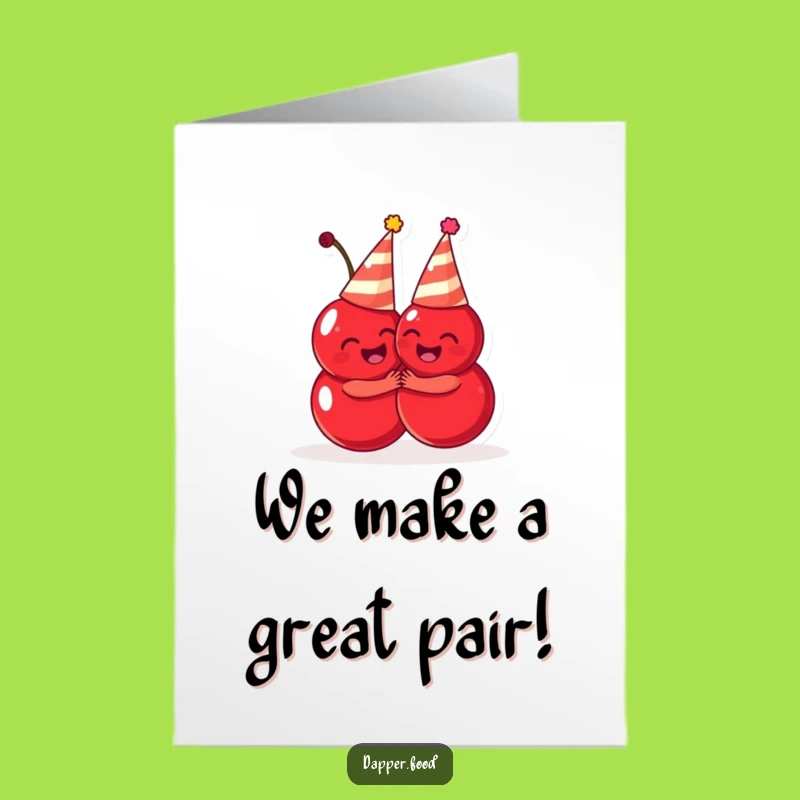Free Printable Cherry Congrats Card: Funny Party Fruit Downloadable Celebration!