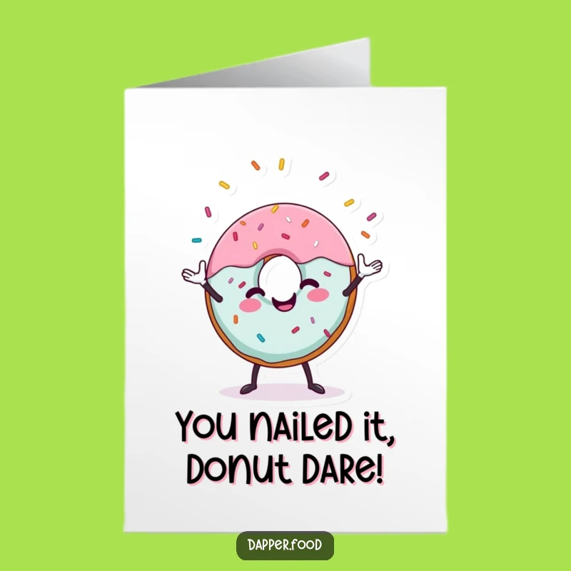 Free Printable Funny Donut Congratulations Card - Juggling Sprinkles, DIY Downloadable Greeting!