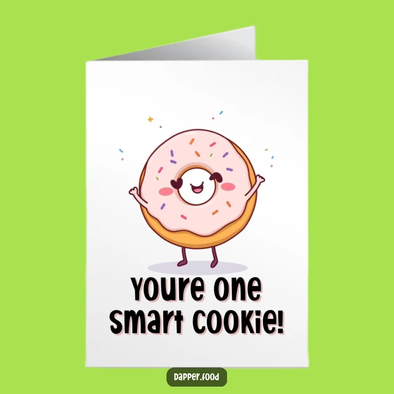 Free Printable Congrats Donut Dance Card Funny Downloadable Gift DIY