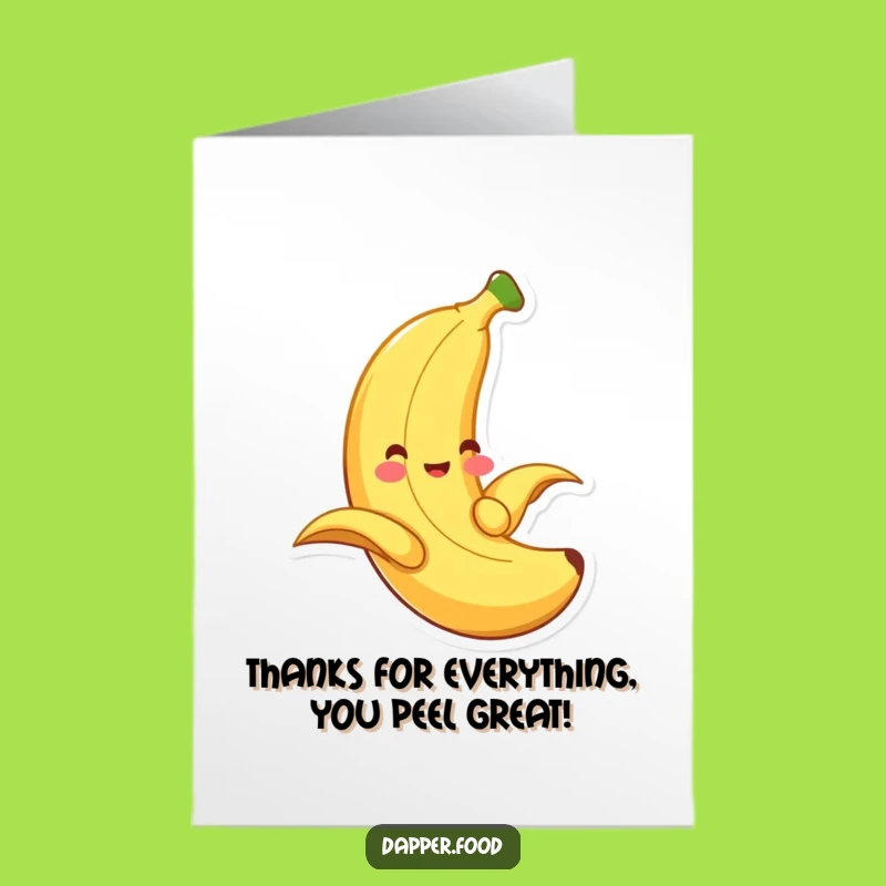 Free Printable Banana Thank You Card: Thanks a Bunch, Funny Downloadable Gift!