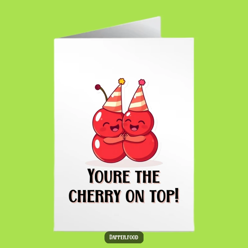 Free Printable Cherry Thank You Card: Funny Party Fruit Thank You Download!