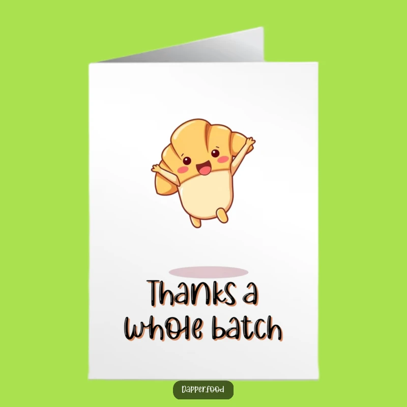 Free Printable Thank You Card: Croissant Says Thanks!