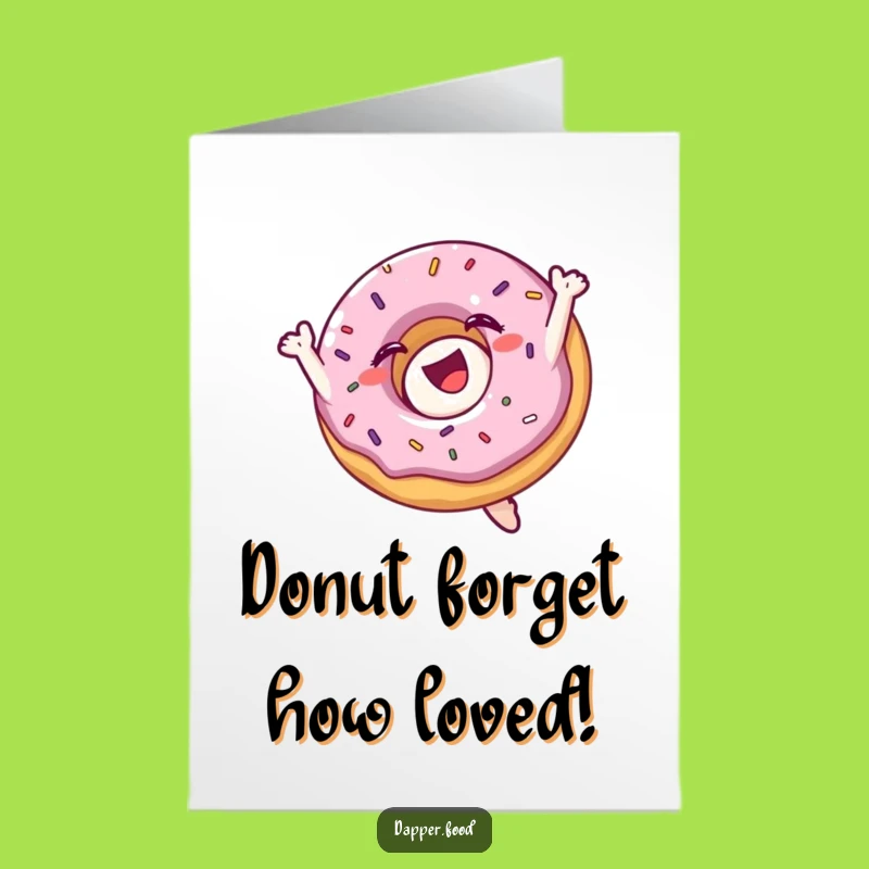 Free Printable Thank You Donut Card: Funny Flipping Treat Downloadable Gift
