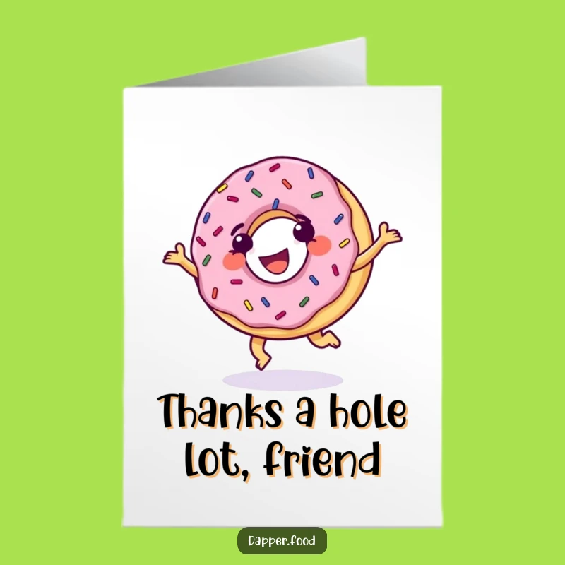 Free Printable Donut Thank You Card - Sweet Downloadable Gift of Appreciation