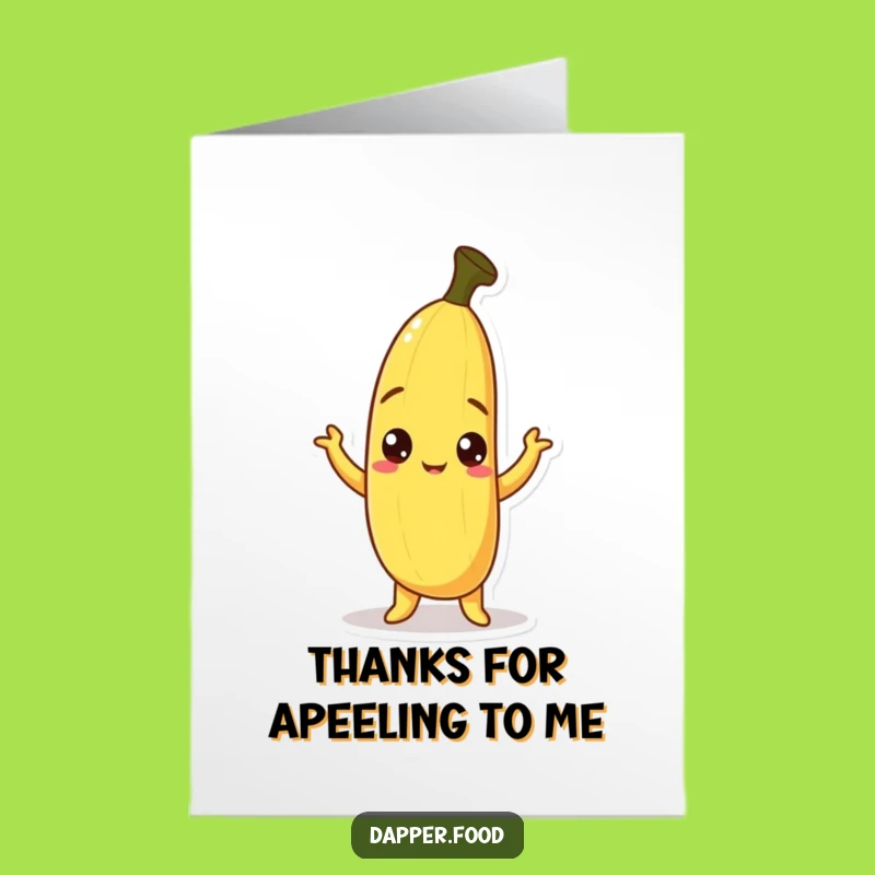 Free Printable Funny Banana Thank You Card - Quirky Downloadable Gift