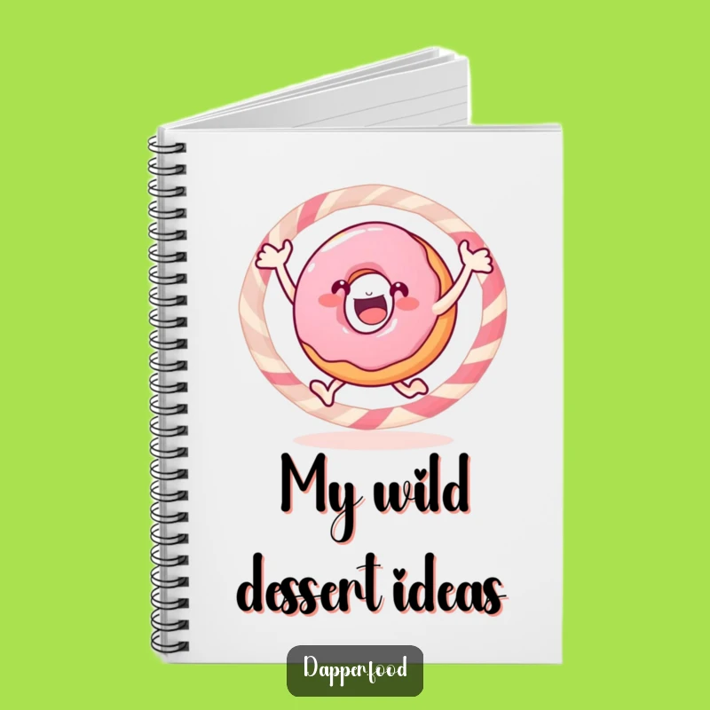 Funny Donut Hoop Notebook - Jot Down Your Sweetest Ideas