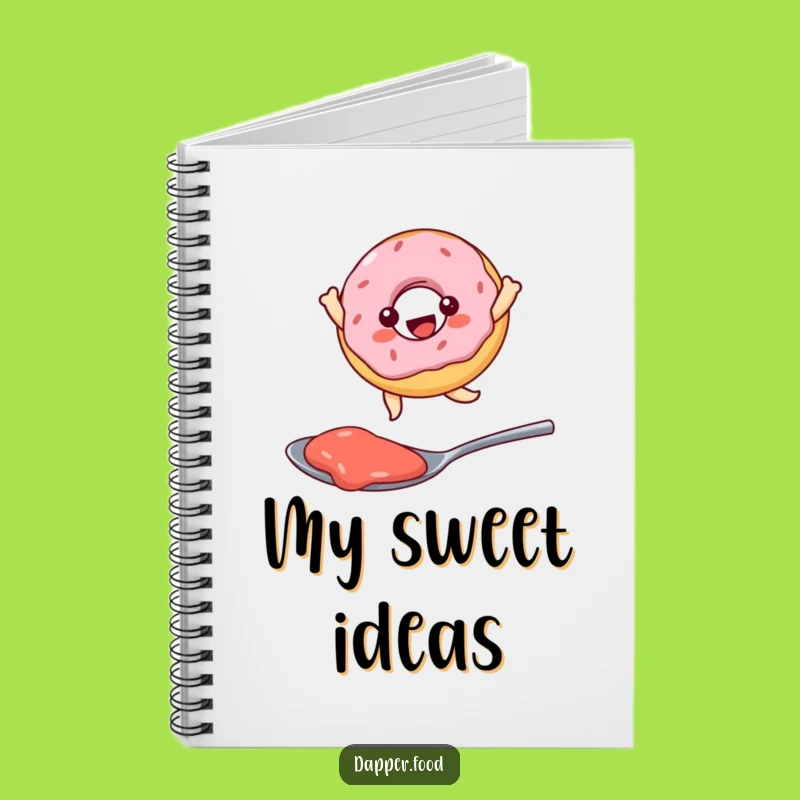 Funny Kawaii Donut Jam Leap Notebook: Hilarious Journal for Sweet Ideas