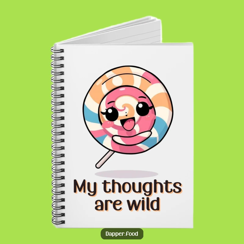 Funny Kawaii Lollipop Notebook: Jot Down Ideas with a Spinning Character Funny Gift
