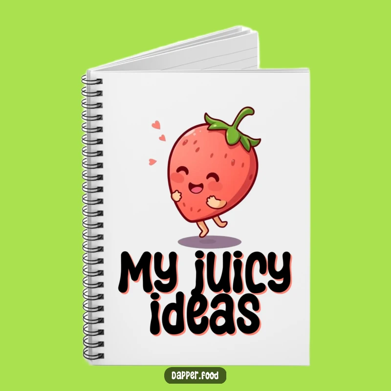 Funny Kawaii Strawberry Bounce Notebook: Giggling Ideas, Perfect Gift!