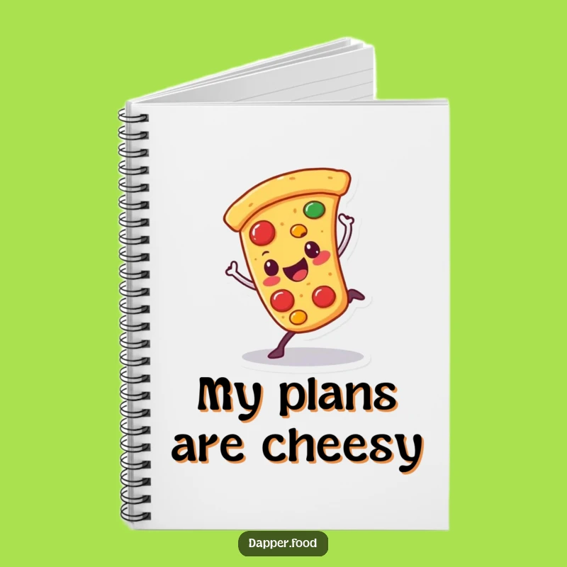 Funny Pizza Cartwheel Notebook: Journal Character for Hilarious Note-Taking