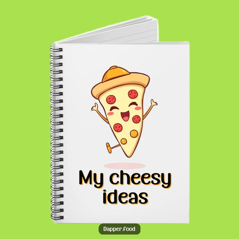 Funny Pizza Thumbs Up Notebook: Jot Down Ideas with Italian Flair