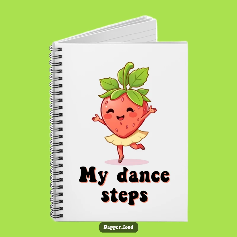 Funny Strawberry Ballet Twirl Notebook: Capture Your Creative Steps