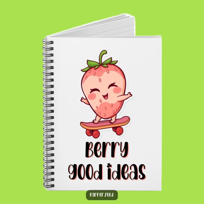 Funny Strawberry Skater Notebook: Jot Down Your Coolest Ideas