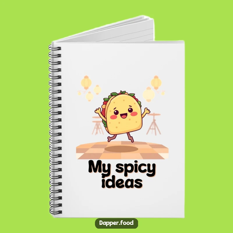 Funny Taco Jig Notebook: Jot Down Ideas with Happy Dancer Vibes