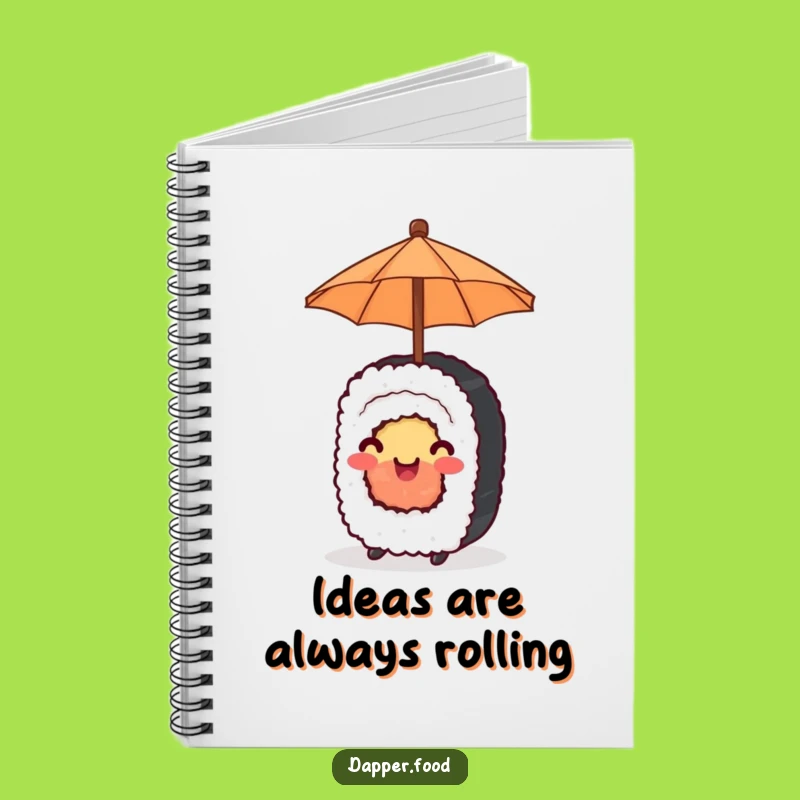 Funny Happy Sushi Umbrella Notebook: Journal Your Joy, Great Funny Gift!