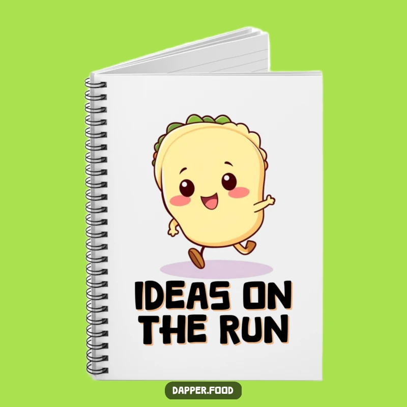 Inspiring Funny Kawaii Taco Notebook: Jot Ideas with a Running Taco