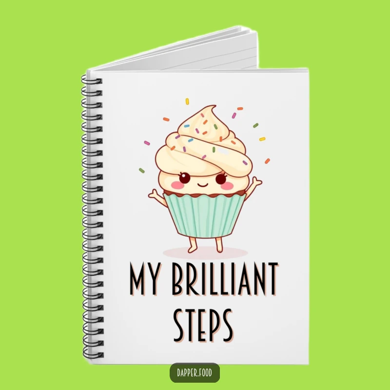 Creative Funny Kawaii Cupcake Notebook: Jot Ideas with a Dancing Treat