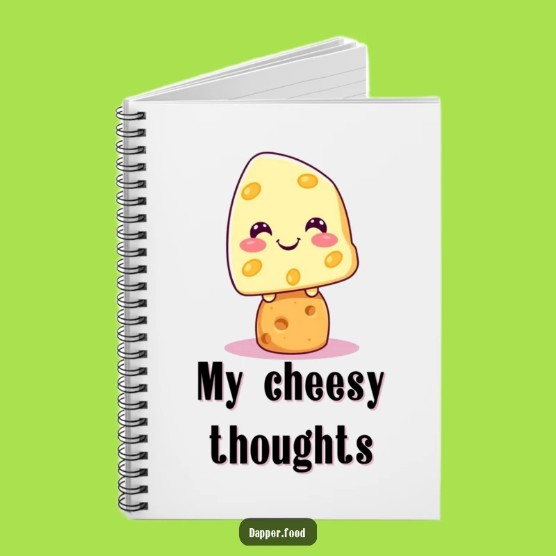 Funny Kawaii Cheese Cracker Notebook: Grinning Ideas, Perfect Gift!