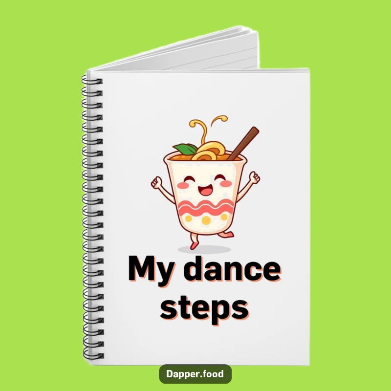 Funny Ramen Dance Notebook: Jot Down Ideas with Noodle Charm