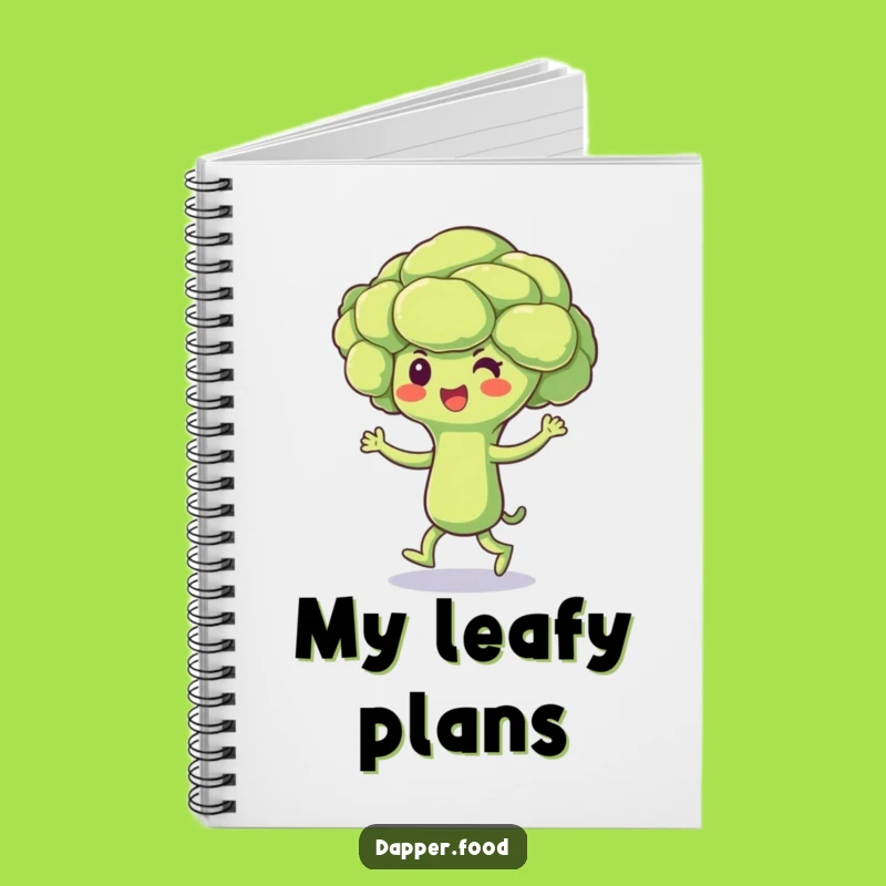 Funny Broccoli Jig Notebook - Cheerful Vegetable Dance Journal for Inspired Notes